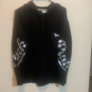 PINK pullover hoodie/tunic